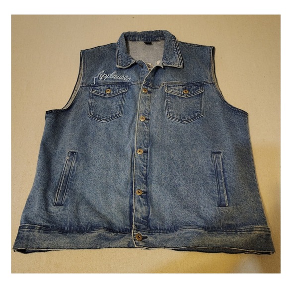Disney Other - Cakeworthy Disney‎ Aladdin Adult 4XL Jean Vest Genie Friends Like Me Tour 92
